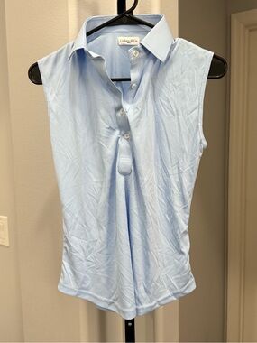 Collars and Co. Sleeveless Blue Tank Women’s Golf Polo Shirt Size Small NWOT